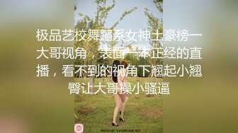 极品艺校舞蹈系女神土豪榜一大哥视角，表面一本正经的直播，看不到的视角下翘起小翘臀让大哥操小骚逼