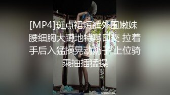 [MP4]斑点裙短裤外围嫩妹 腰细胸大蹲地特写口交 拉着手后入猛操晃动奶子 上位骑乘抽插猛操