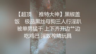 【超顶❤️推特大神】黑椒盖饭✨ 极品黑丝母狗三人行淫趴 被单男猛干 上下齐开边艹边吃鸡巴 淫奴榨精玩具