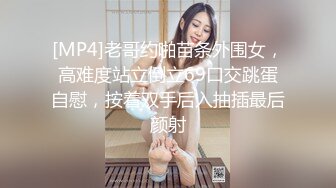 [MP4]老哥约啪苗条外围女，高难度站立倒立69口交跳蛋自慰，按着双手后入抽插最后颜射