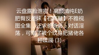 云盘露脸泄密！高颜清纯E奶肥臀反差妹【石高慧】不雅视图全集，还求爸爸肏，对话淫荡，可惜了被个纹身肥猪佬各种蹂躏 (3)